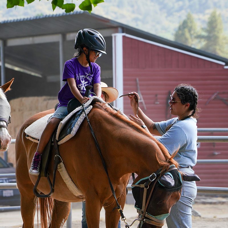 girl on a horse